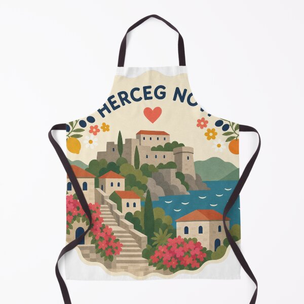 Item preview, Herceg Novi Montenegro Travel Souvenir Modern Folk Art designed and sold by VisualArtsOasis.