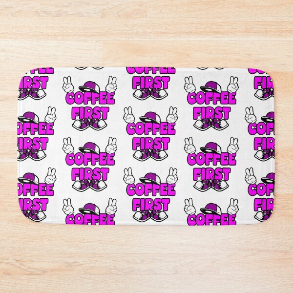 Item preview, COFFEE FIRST - DRINK Lettering Comic Words Funny  designed and sold by NFTWords.