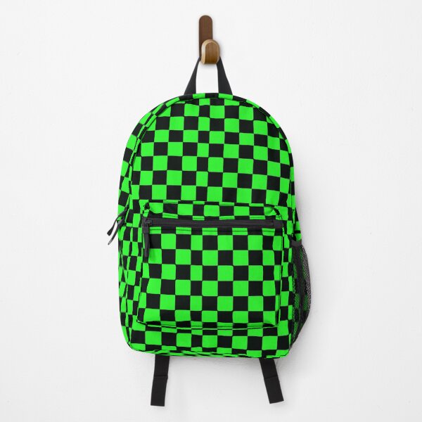Item preview, Green Black Checkerboard Emo Y2K Pattern designed and sold by TrxshWear.