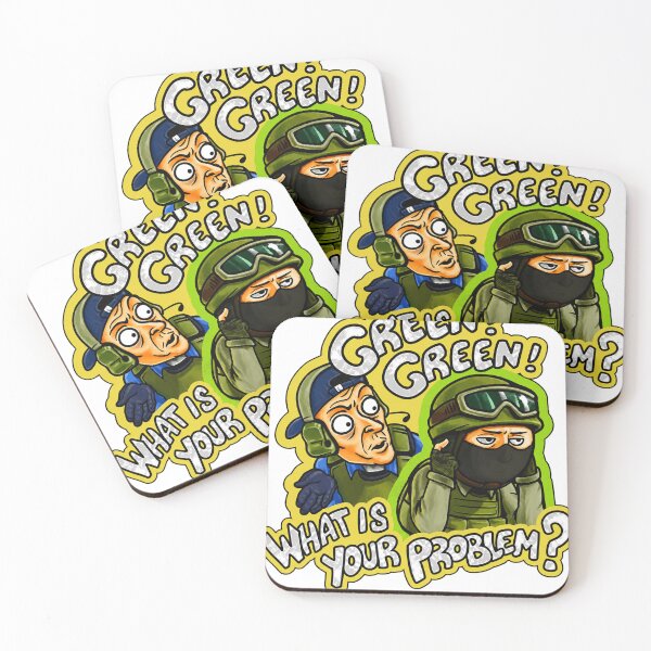 Item preview, Green Green What Is Your Problem – Funny CS2 Gaming Meme designed and sold by Lumvero.