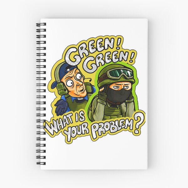 Item preview, Green Green What Is Your Problem – Funny CS2 Gaming Meme designed and sold by Lumvero.