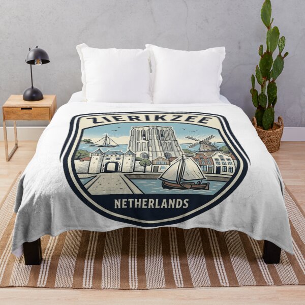 Item preview, Zierikzee Netherlands Vintage Travel Badge designed and sold by k3rstman1.