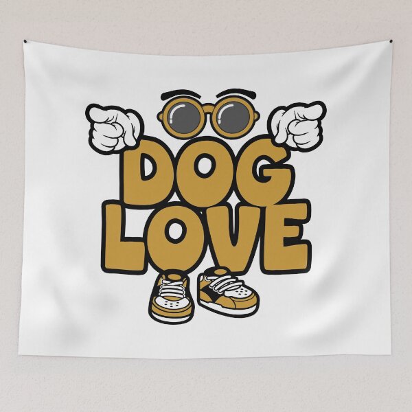 Item preview, DOG LOVE - PETS Words Character Bold Retro designed and sold by NFTWords.