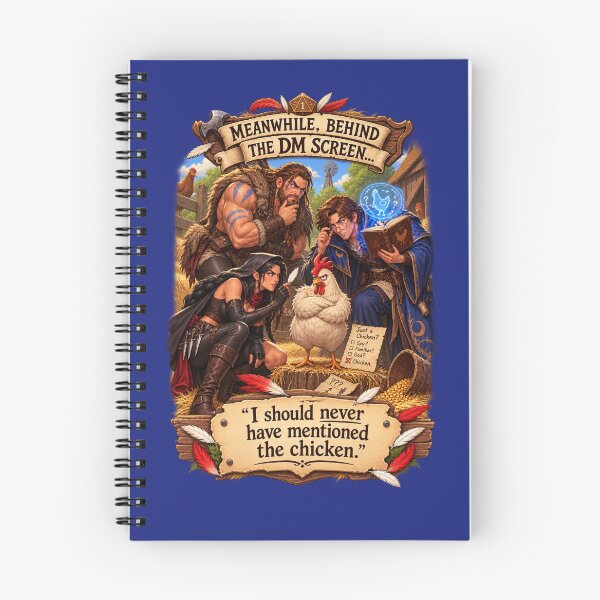 Item preview, I Should Never Have Mentioned the Chicken designed and sold by The Wayward Heroes Guild.