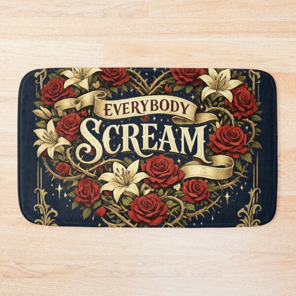 Item preview, Everybody Scream – Gothic Roses, Lilies & Ornate Heart designed and sold by From Cyryl with Love.