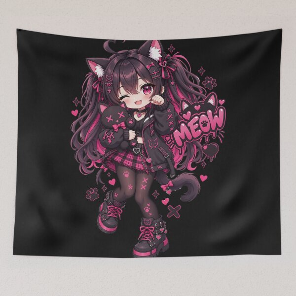 Item preview, Megumi – Kawaii Neko Girl designed and sold by Revyra Design .