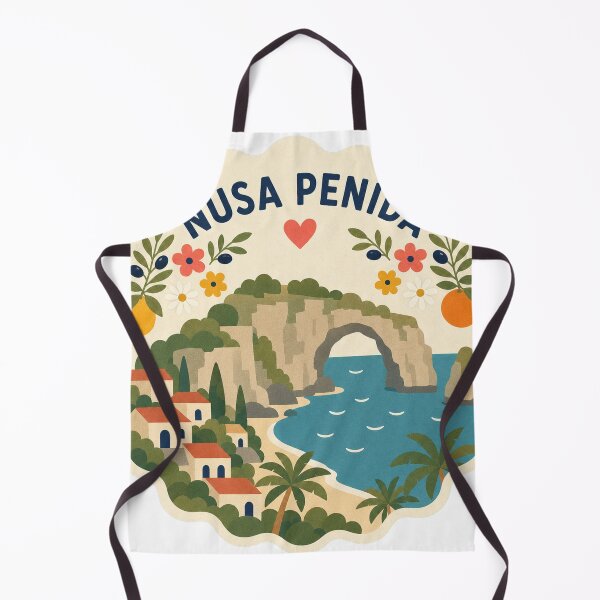 Item preview, Nusa Penida Indonesia Travel Souvenir Modern Folk Art designed and sold by VisualArtsOasis.
