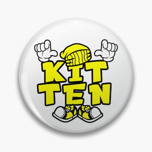 Item preview, KITTEN - PETS Cartoon Character Bold Retro designed and sold by NFTWords.