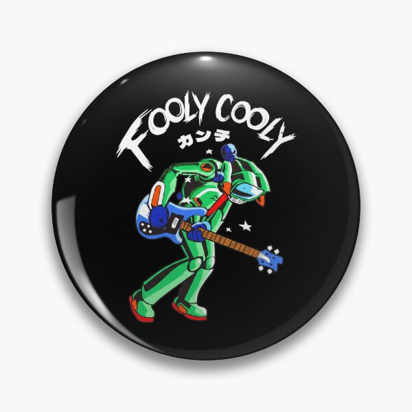 Item preview, Canti FLCL Fooly Cooly Kanji Robot Playing Electric Bass Guitar designed and sold by weepyzumi.