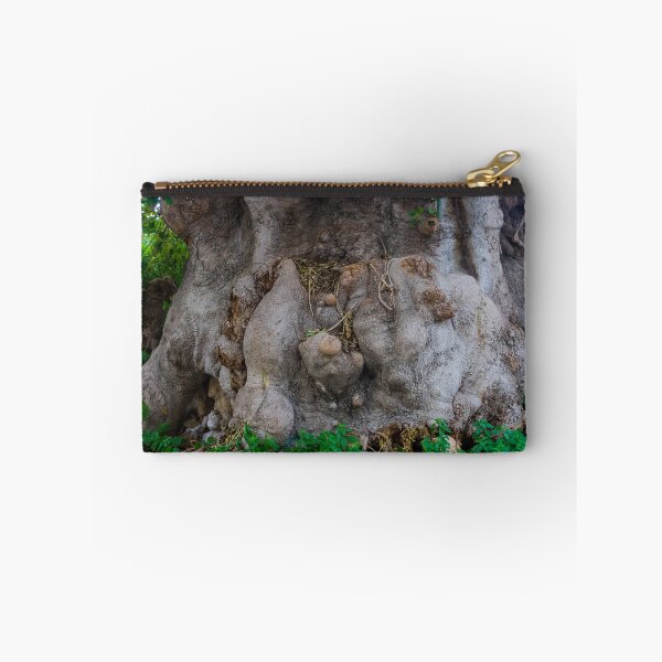 Item preview, Ancient Gnarled Tree Trunk Closeup Showing Knotted Roots, Weathered Bark and Textured Base designed and sold by Nmallia.