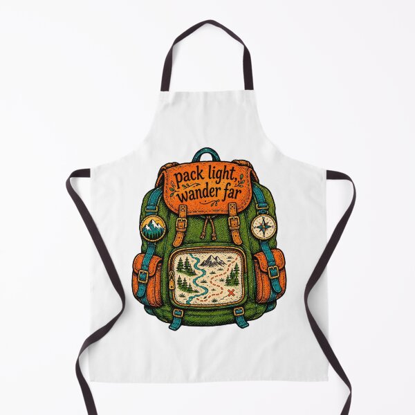 Item preview, Pack Light Wander Far Adventure Backpack designed and sold by AliveStyle.