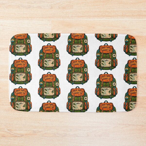 Item preview, Pack Light Wander Far Adventure Backpack designed and sold by AliveStyle.