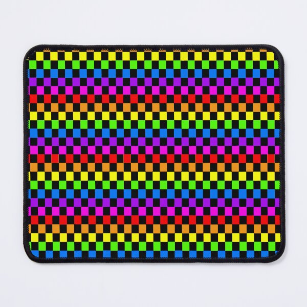 Item preview, Rainbow Checkerboard Emo Y2K Pattern designed and sold by TrxshWear.