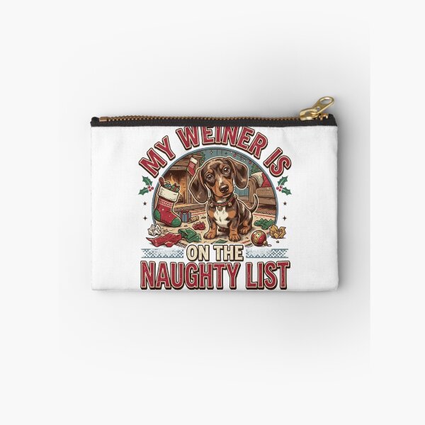 Item preview, My Weiner Is On The Naughty List Funny Dachshund Christmas Dog Mom Quote designed and sold by raedattia.