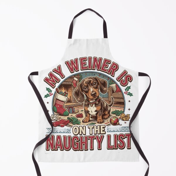 Item preview, My Weiner Is On The Naughty List Funny Dachshund Christmas Dog Mom Quote designed and sold by raedattia.