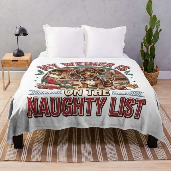 Item preview, My Weiner Is On The Naughty List Funny Dachshund Christmas Dog Mom Quote designed and sold by raedattia.