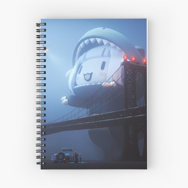 Item preview, Cute Giant Shark Kaiju Night City designed and sold by KMNVibes.