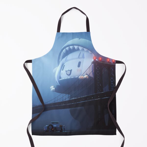 Item preview, Cute Giant Shark Kaiju Night City designed and sold by KMNVibes.
