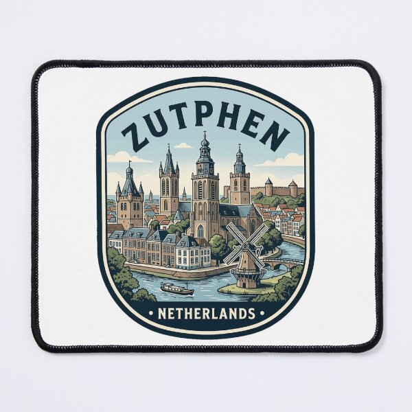 Item preview, Vintage Zutphen Netherlands Historic City Travel Badge designed and sold by k3rstman1.