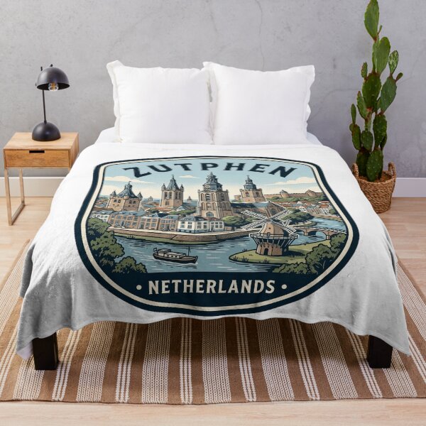 Item preview, Vintage Zutphen Netherlands Historic City Travel Badge designed and sold by k3rstman1.