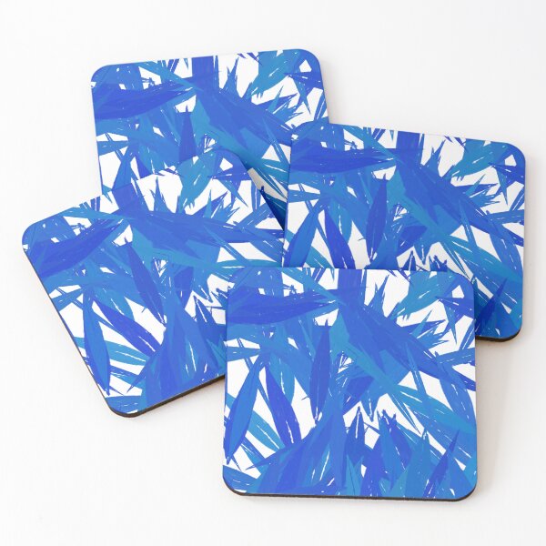Item preview, Blue Abstract Leaves Pattern designed and sold by photossmirnov.