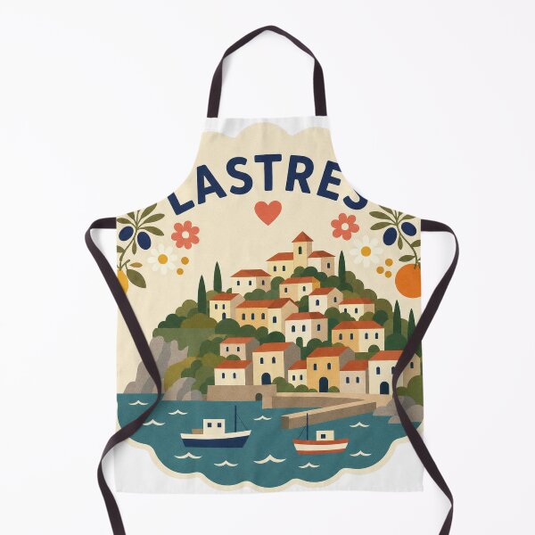 Item preview, Lastres Spain Travel Souvenir Modern Folk Art designed and sold by VisualArtsOasis.