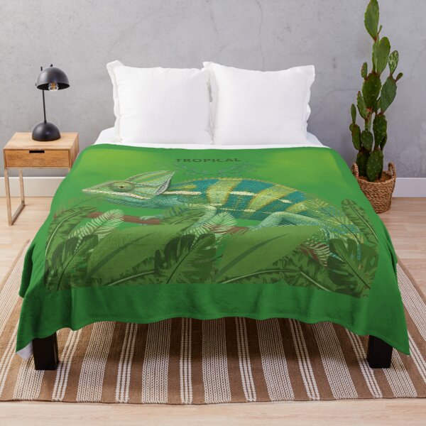 Item preview, Chameleon in a tropical jungle designed and sold by DidiDesignShop.
