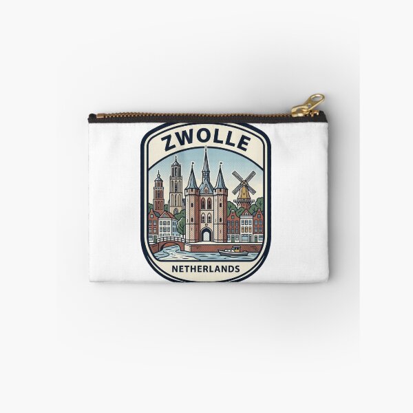 Item preview, Vintage Zwolle Netherlands Sassenpoort Cityscape Skyline designed and sold by k3rstman1.