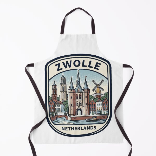 Item preview, Vintage Zwolle Netherlands Sassenpoort Cityscape Skyline designed and sold by k3rstman1.