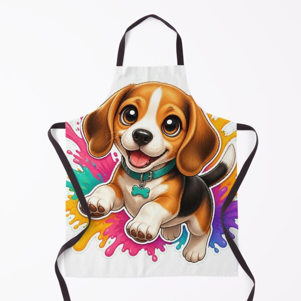 Item preview, Beagle – Cute Fluffy Dog Sticker designed and sold by Benjipawprints.