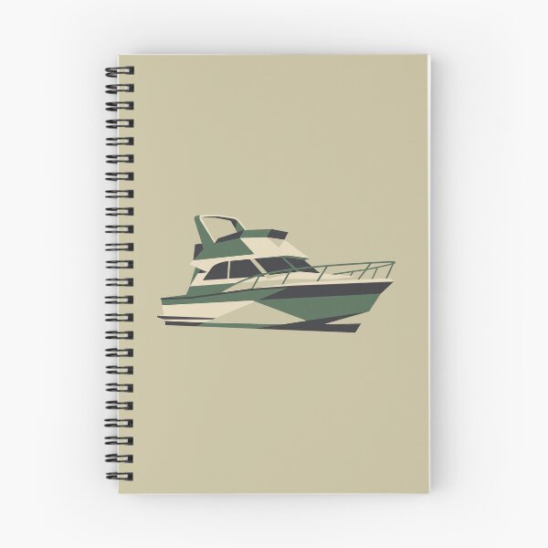 Item preview, Motor Yacht Cabin Cruiser Geometric Powerboat Art designed and sold by KiwiRider.
