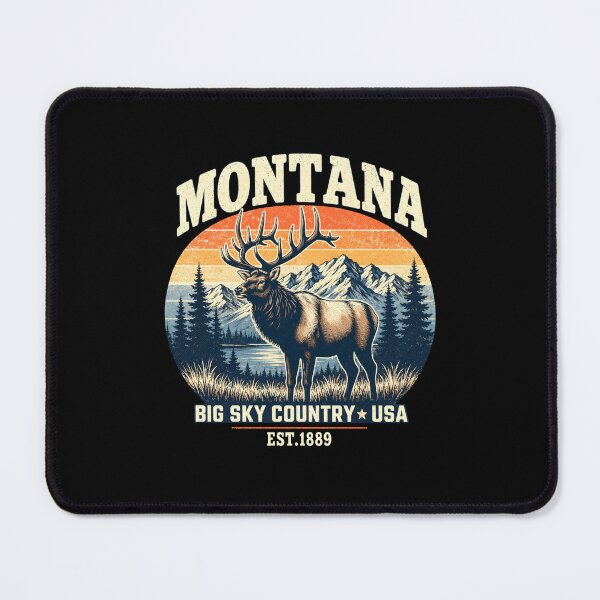 Item preview, Montana Rocky Mountains Elk Big Sky Country Souvenir designed and sold by lorna-saway.