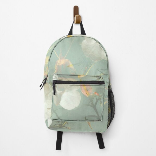Item preview, Dreamy White Floral Pattern – Soft Sage Green Botanical Print designed and sold by BuckaBaby.