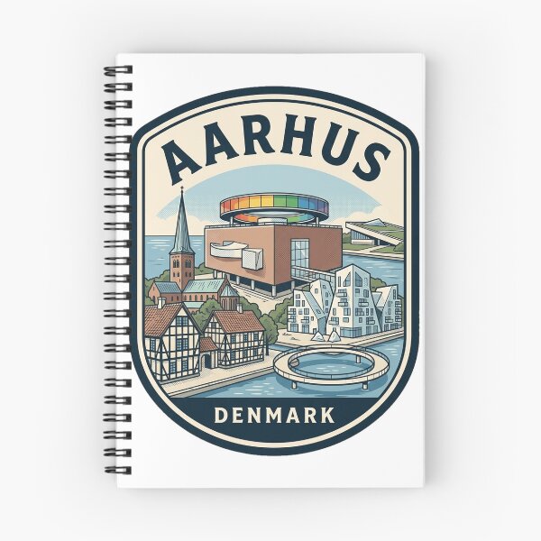 Item preview, Aarhus Denmark Vintage Travel Emblem designed and sold by k3rstman1.