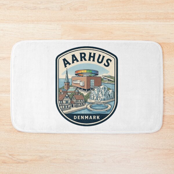 Item preview, Aarhus Denmark Vintage Travel Emblem designed and sold by k3rstman1.