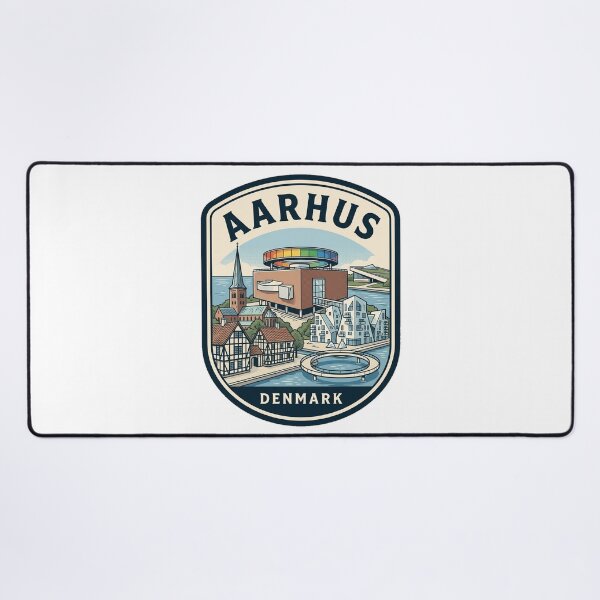 Item preview, Aarhus Denmark Vintage Travel Emblem designed and sold by k3rstman1.