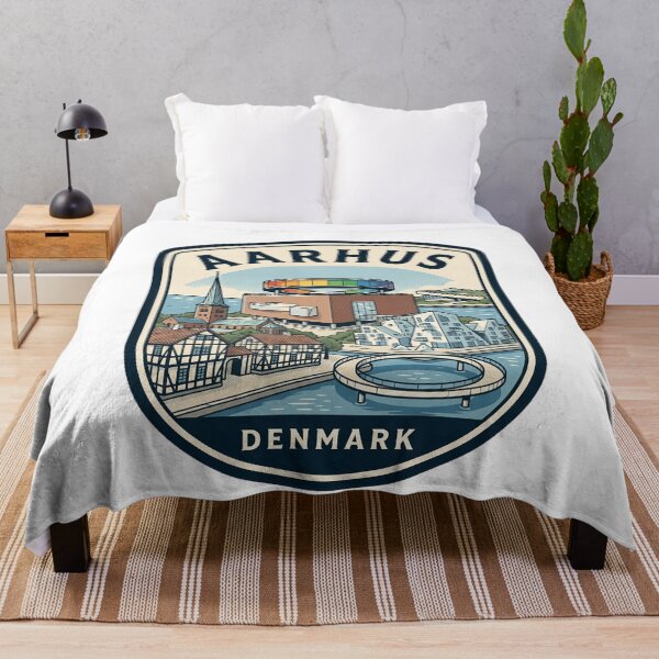 Item preview, Aarhus Denmark Vintage Travel Emblem designed and sold by k3rstman1.