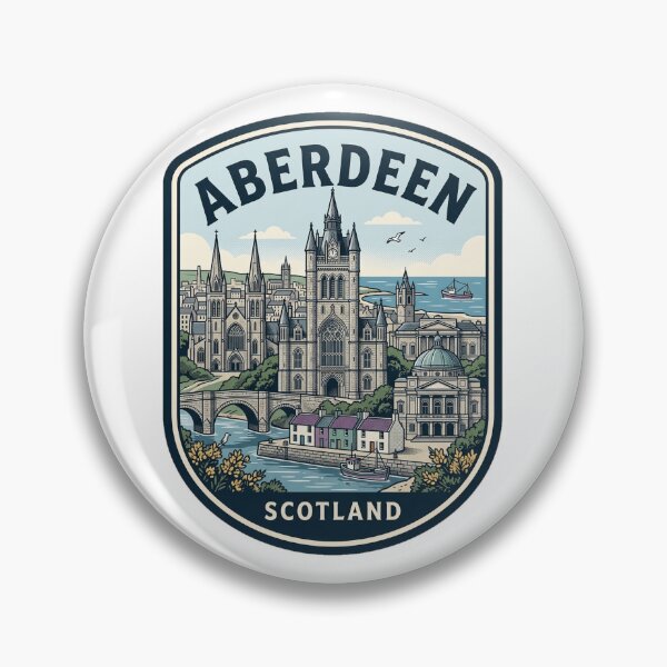 Item preview, Aberdeen Scotland Vintage Travel Badge designed and sold by k3rstman1.