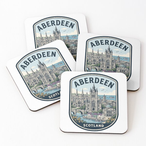 Artikelvorschau, Aberdeen Schottland Vintage Reiseabzeichen entworfen und verkauft von k3rstman1.