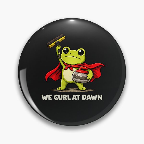 Item preview, Curling Shirt, We Curl At Dawn T-shirt, Funny Frog Curler Tee, Curling Team Winter Sport Gift designed and sold by greatmar1.