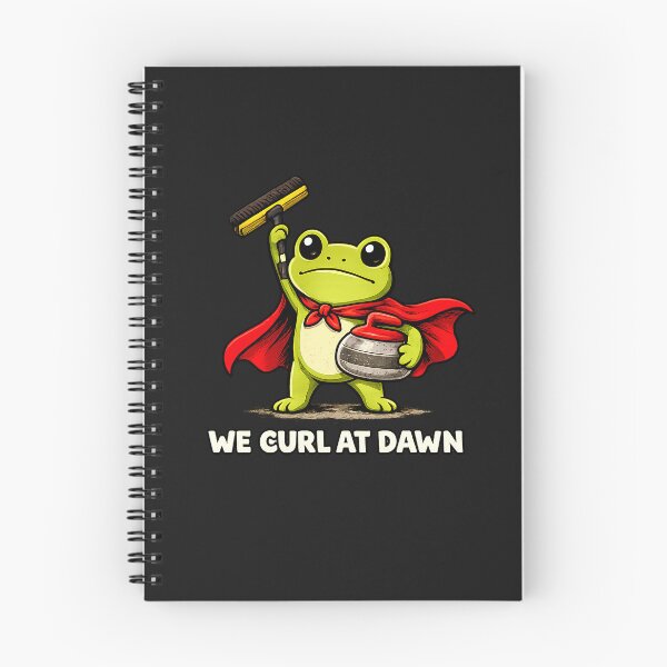 Item preview, Curling Shirt, We Curl At Dawn T-shirt, Funny Frog Curler Tee, Curling Team Winter Sport Gift designed and sold by greatmar1.