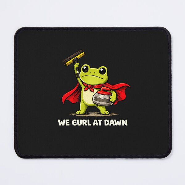 Item preview, Curling Shirt, We Curl At Dawn T-shirt, Funny Frog Curler Tee, Curling Team Winter Sport Gift designed and sold by greatmar1.