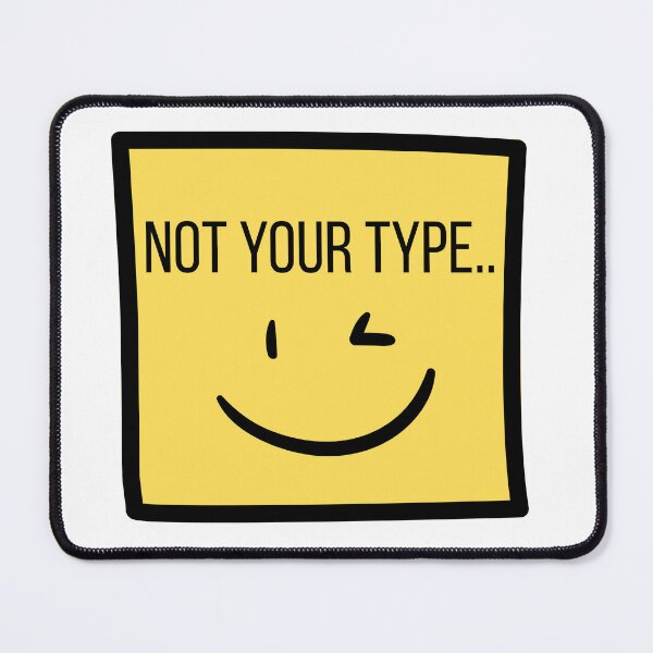 Item preview, Not Your Type Yellow Face Graphic designed and sold by StudioBhavna.