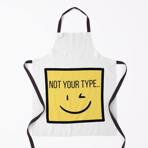 Item preview, Not Your Type Yellow Face Graphic  designed and sold by StudioBhavna.