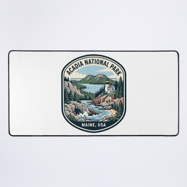 Item preview, Acadia National Park Maine Vintage Retro Badge designed and sold by k3rstman1.