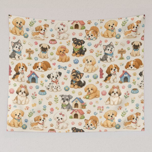 Item preview, Adorable Puppy Playtime designed and sold by Side Quest Co..