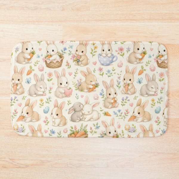 Item preview, Pastel Bunny Garden Easter designed and sold by Side Quest Co..