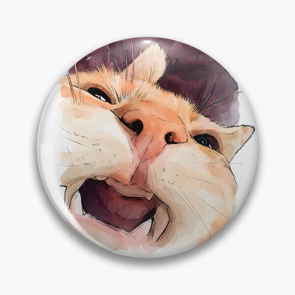 Item preview, Meowing cat meme designed and sold by Sommer Studio Designs.