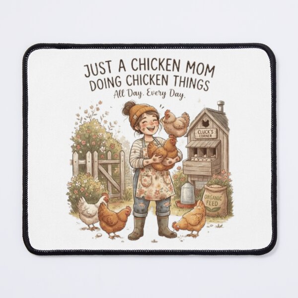 Item preview, Just A Chicken Mom Doing Chicken Things designed and sold by Bennie Singh.