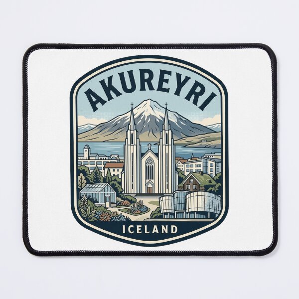 Item preview, Akureyri Iceland Vintage Travel Badge designed and sold by k3rstman1.